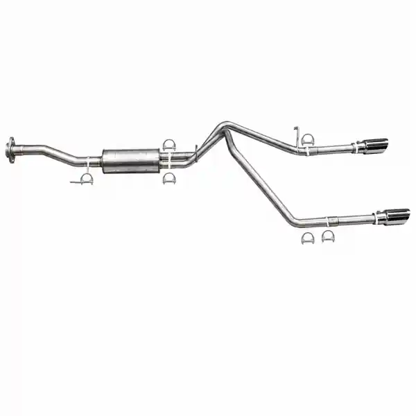 Gibson 65586 Cat-Back Dual Split Exhaust – 2015-2022 Chevrolet Colorado / GMC Canyon 2.5L / 3.6L – Polished Stainless Tips