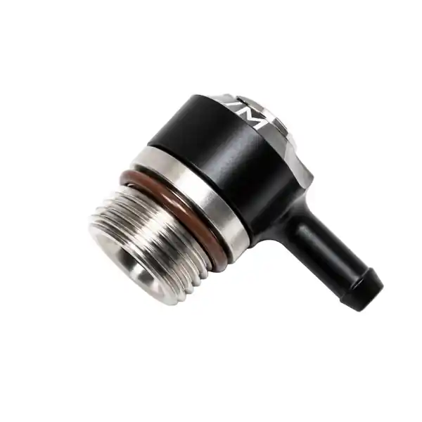 Radium Engineering 20-1000-0865 Low Profile Swivel Banjo Fitting – 8AN ORB to 6.5mm Barb