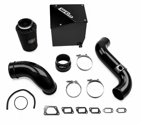 Wehrli WCF100304-GB 2011-2016 LML Duramax 4in Stage 2 Intake Kit with Air Box Gloss Black Made in USA