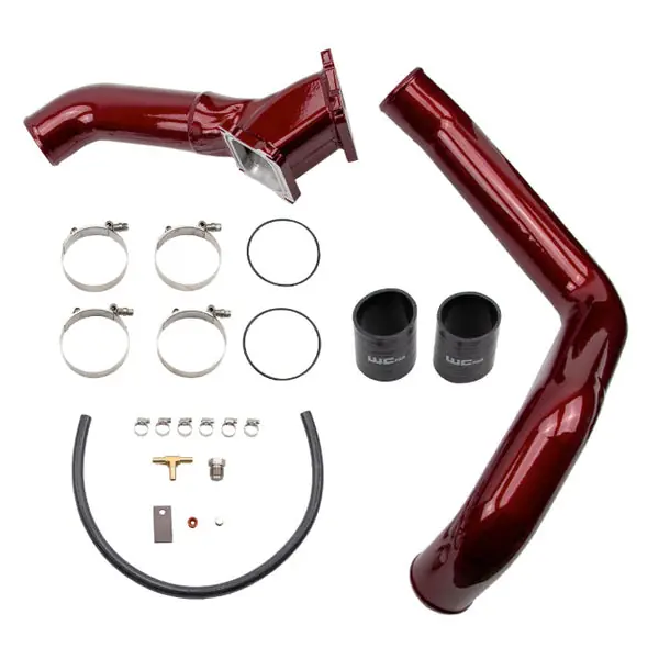 Wehrli Custom Fabrication WCF100693-RED 3 Inch LB7 Duramax Y-Bridge Kit 2001 2002 2003 2004 Chevrolet GMC Sierra Silverado 6.6L Duramax LB7 WCFab Red