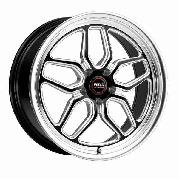 Weld S107 20X10.5 Laguna 5X127 ET13 BS6.25 Gloss Black MIL Dia 78.1