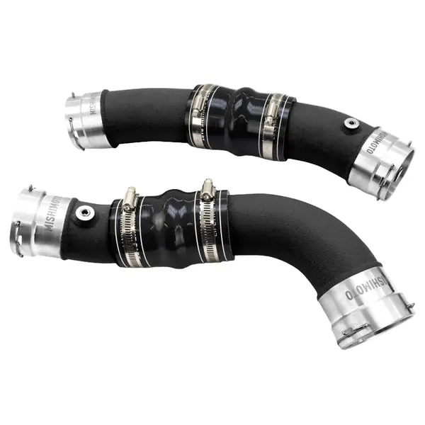 Mishimoto MMICP-TAC-24BK Intercooler Pipe Kit 2024 2025 2026 Toyota Tacoma and Land Cruiser LC250 2.4L Turbo T24A-FTS Wrinkle Black Aluminum