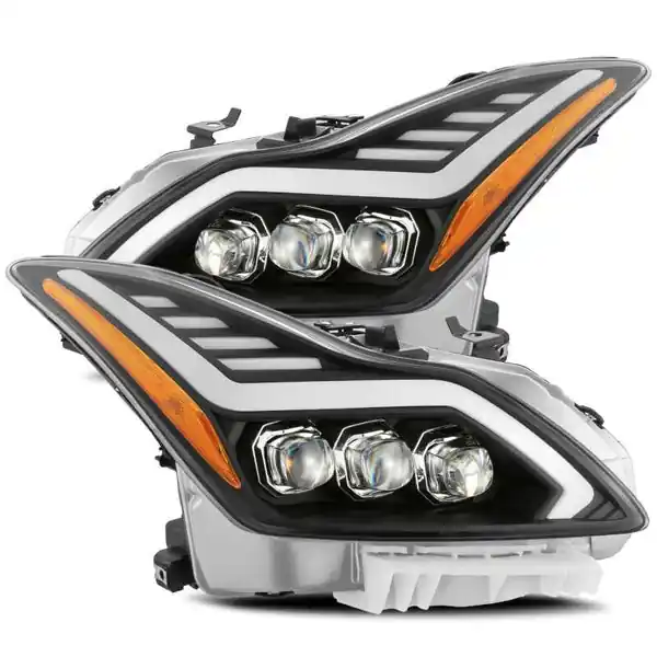 AlphaRex 881986 NOVA-Series MK II LED Projector Headlights 2008 2009 2010 2011 2012 2013 Infiniti G37 Coupe 2014 2015 Q60 Coupe Black Housing
