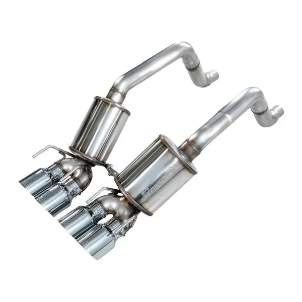 AWE Tuning 3015-42660 Touring Edition Axle-Back Exhaust 2005 2006 2007 2008 C6 Corvette Base Grand Sport Chrome Silver Tips