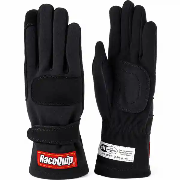 RaceQuip Black 2-Layer SFI-5 Glove Kid - Small K8