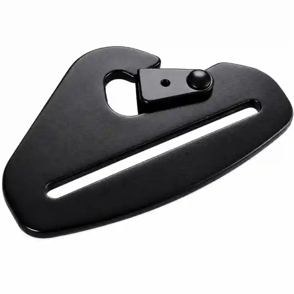 RaceQuip Snap Hook End Seat Belt Mounting Hardware / Fits 3 In. Belts / Forged Steel - Black