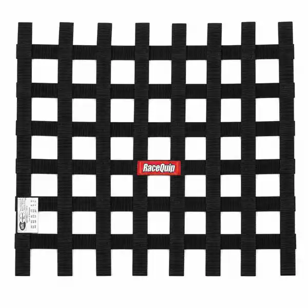 RaceQuip Black 18 X 21 SFI Ribbon Net