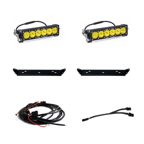 Baja Designs 2021+ Ford Raptor OnX6 Behind Grill Kit -10in. Amber D/C