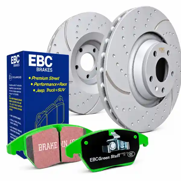 EBC Stage 3 Rear Brake Pad and Rotor Kit 2019-2025
