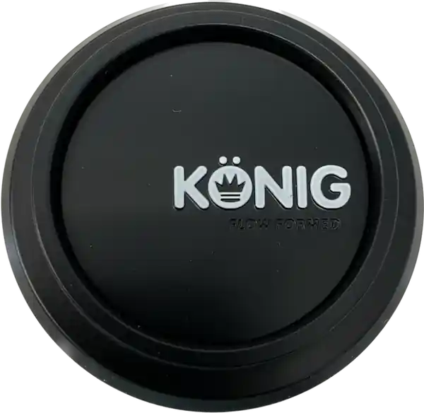 Konig Flow Formed Pop-in Center Cap - Heliogram/Neoform Black