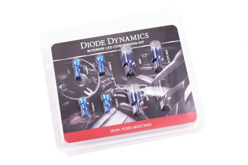 Diode Dynamics 18-19 Mustang Stage 1 Mustang Interior LED Light Kit - Blue (DIODD0355)