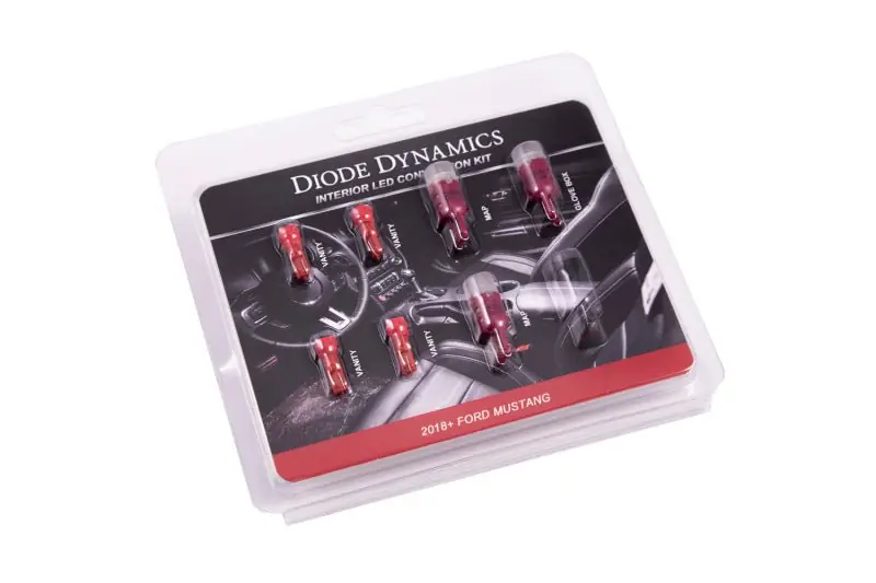 Diode Dynamics 18-19 Mustang Stage 2 Mustang Interior LED Light Kit - Red (DIODD0358)