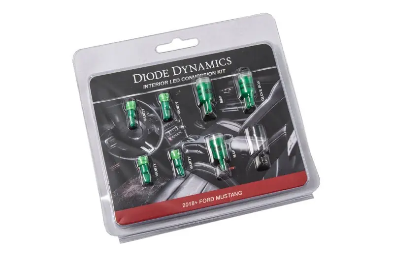 Diode Dynamics Mustang Interior LED Light Kit 18-19 Mustang Stage 1 - Green (DIODD0361)