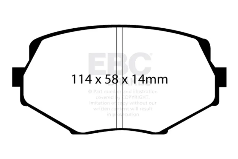 EBC 94-01 Mazda Miata MX5 1.8 Greenstuff Front Brake Pads (EBCDP21002)