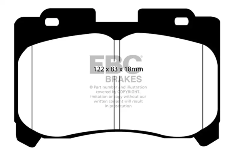 EBC 93-98 Toyota Supra 3.0 Twin Turbo Greenstuff Front Brake Pads (EBCDP21004)