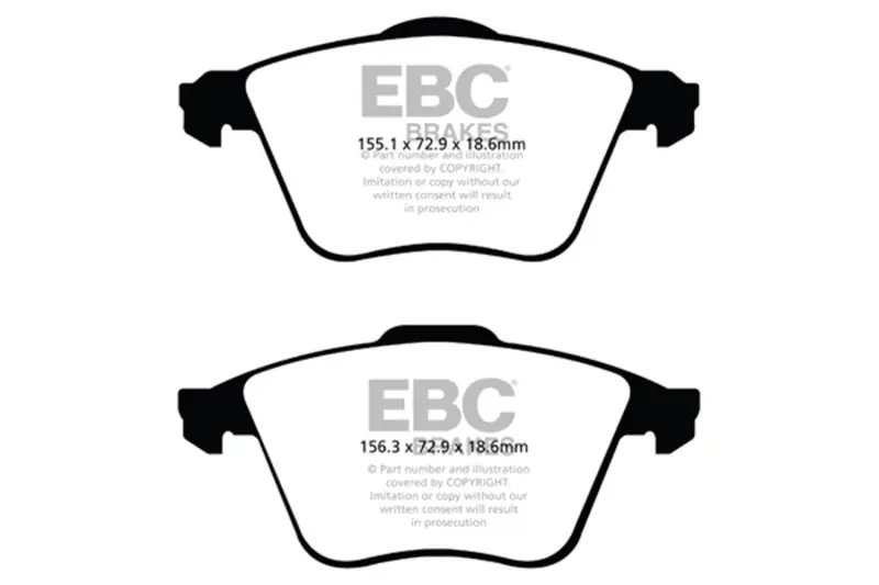 EBC 07-13 Mazda 3 2.3 Turbo Greenstuff Front Brake Pads (EBCDP21574)