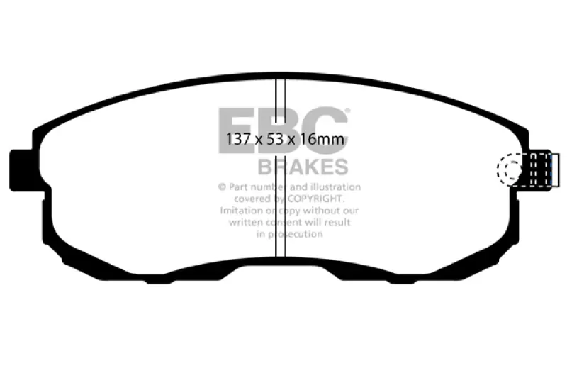 EBC 02-03 Infiniti G20 2.0 Greenstuff Front Brake Pads (EBCDP21636)