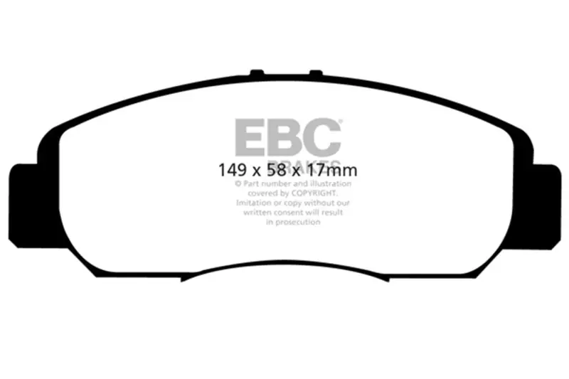 EBC 06-11 Acura CSX (Canada) 2.0 Greenstuff Front Brake Pads (EBCDP21669)