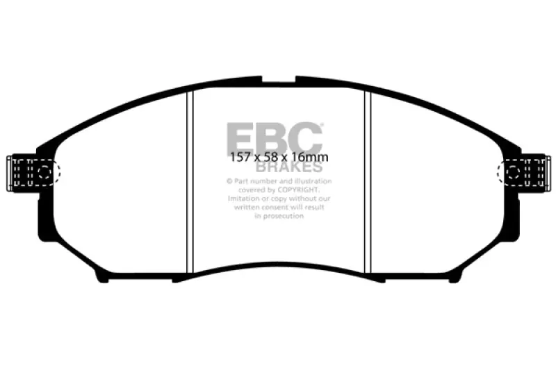 EBC 08-13 Infiniti EX35 3.5 Greenstuff Front Brake Pads (EBCDP21671)