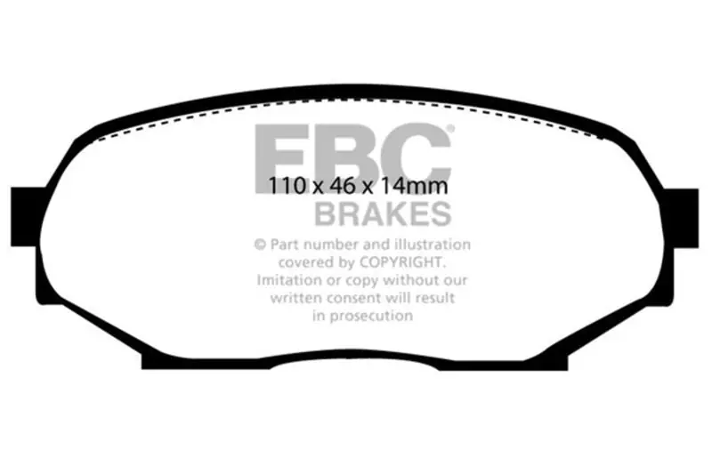 EBC 90-93 Geo Storm 1.6 Greenstuff Front Brake Pads (EBCDP2802)