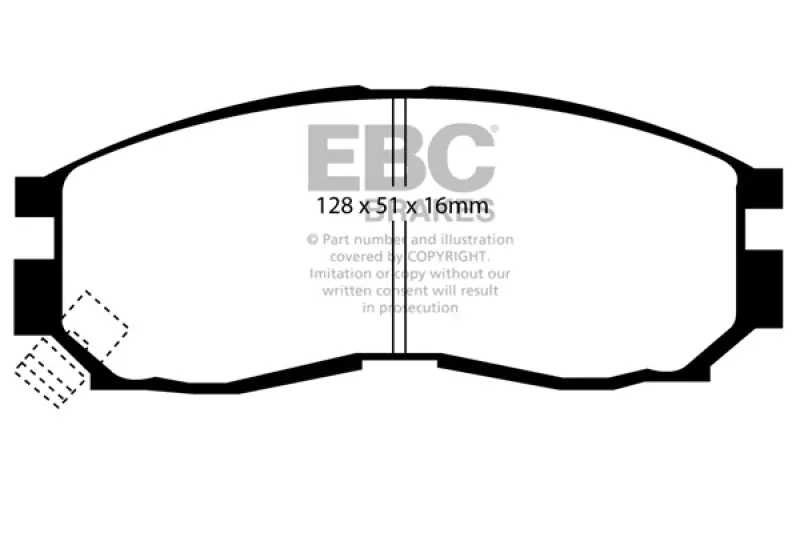 EBC 95-99 Chrysler Sebring Coupe 2.0 Greenstuff Front Brake Pads (EBCDP2830)