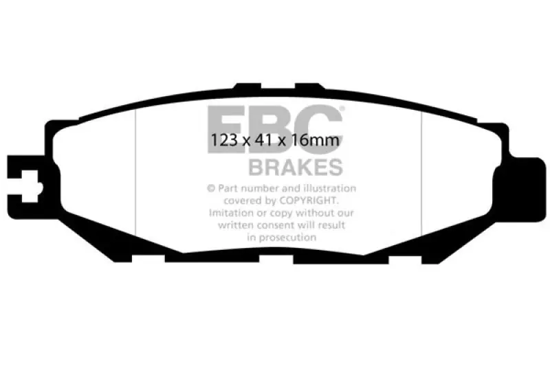 EBC 93-94 Lexus LS400 4.0 Redstuff Rear Brake Pads (EBCDP31008C)