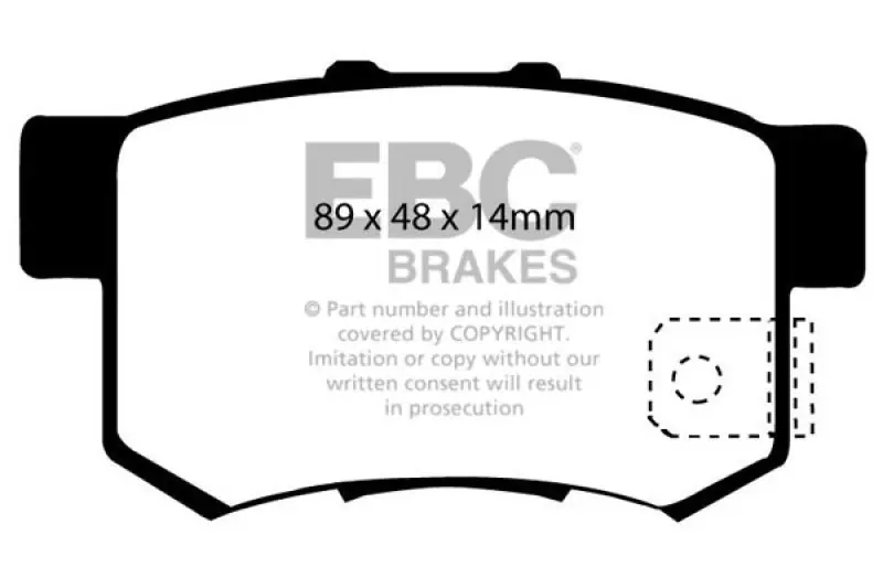 EBC 97 Acura CL 2.2 Redstuff Rear Brake Pads (EBCDP31193C)