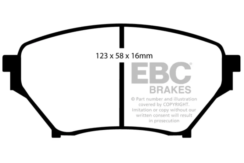 EBC 01-03 Mazda Miata MX5 1.8 (Sports Suspension) Redstuff Front Brake Pads (EBCDP31452C)