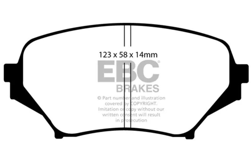 EBC 06-15 Mazda Miata MX5 2.0 Redstuff Front Brake Pads (EBCDP31774C)