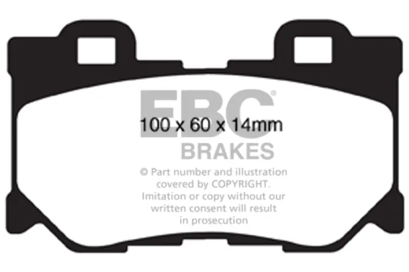 EBC 08-13 Infiniti FX50 5.0 Redstuff Rear Brake Pads (EBCDP31824C)