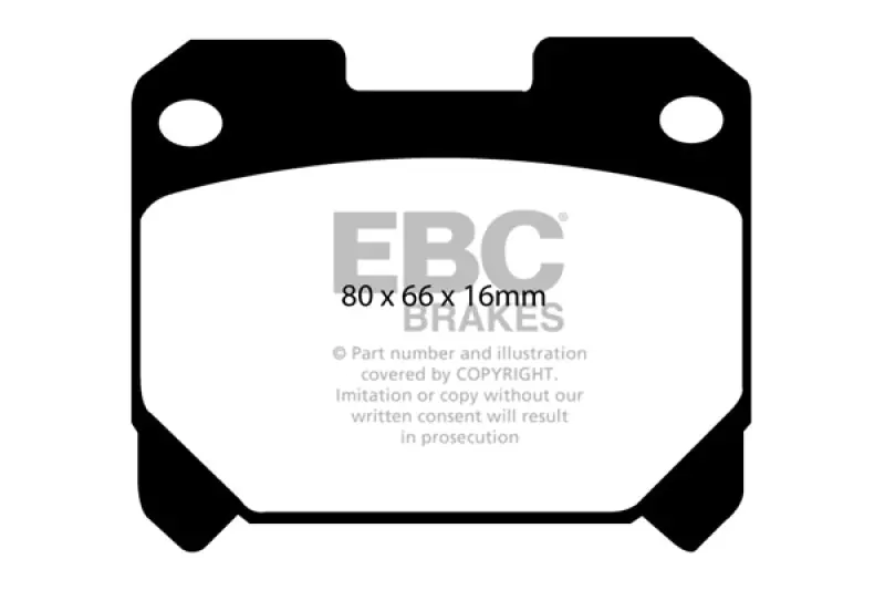 EBC 93-98 Toyota Supra 3.0 Twin Turbo Yellowstuff Rear Brake Pads (EBCDP41005R)