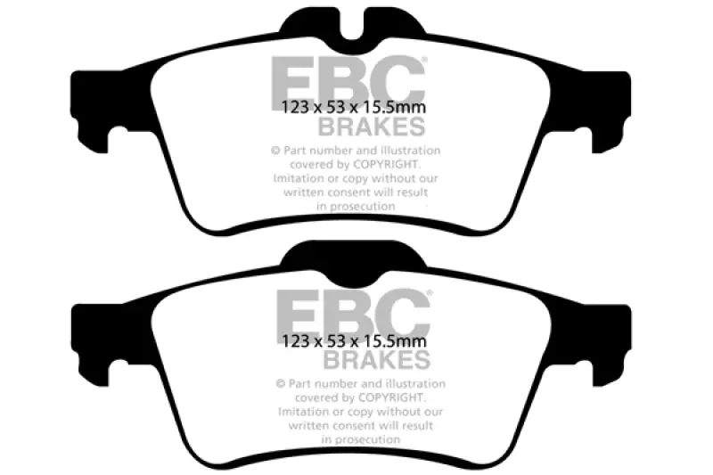 EBC 08-10 Chevrolet Cobalt 2.0 Turbo (SS) Yellowstuff Rear Brake Pads (EBCDP41749R)