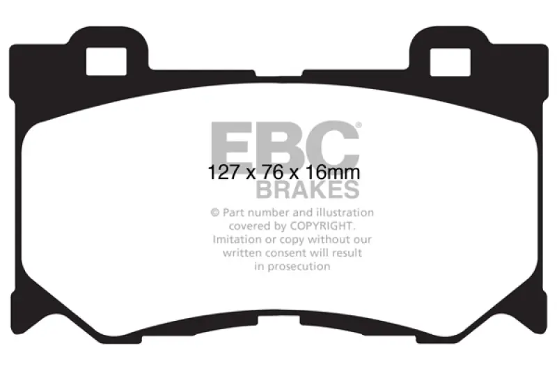 EBC 08-13 Infiniti FX50 5.0 Yellowstuff Front Brake Pads (EBCDP41823R)