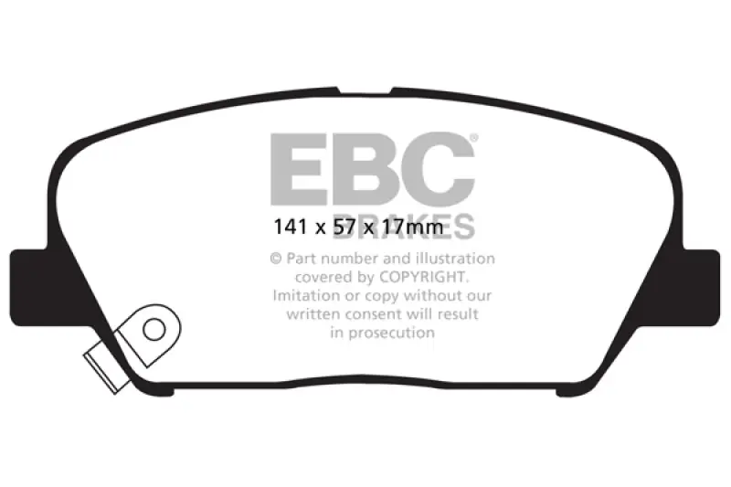 EBC 09+ Hyundai Genesis Coupe 2.0 Turbo Yellowstuff Front Brake Pads (EBCDP41856R)