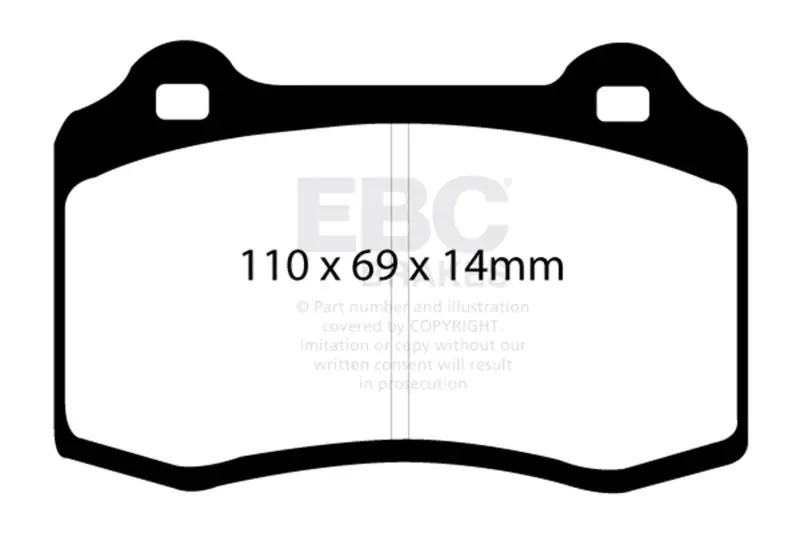EBC 96-00 Lotus Esprit Turbo 2.0 Turbo GT3 Bluestuff Front Brake Pads (EBCDP51140NDX)