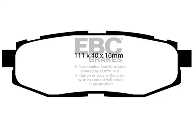 EBC 10-14 Subaru Legacy 2.5 GT Bluestuff Rear Brake Pads (EBCDP51758NDX)