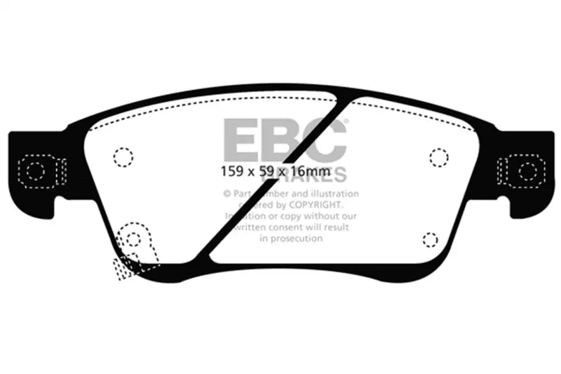 EBC 07-08 Infiniti G35 3.5 Sport Bluestuff Front Brake Pads (EBCDP51807NDX)