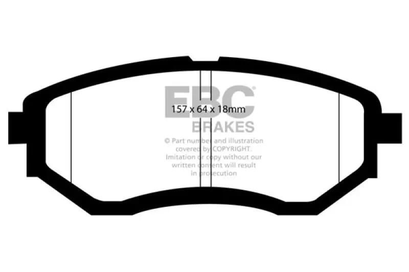 EBC 05-17 Subaru Legacy Ultimax2 Replacement Front Brake Pads (EBCUD1078)