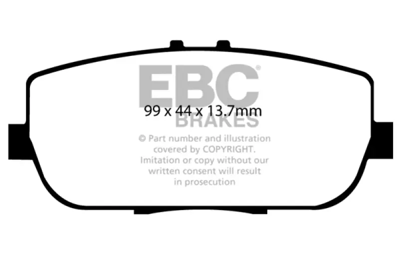 EBC 06-15 Mazda Miata MX5 2.0 Ultimax2 Rear Brake Pads (EBCUD1180)