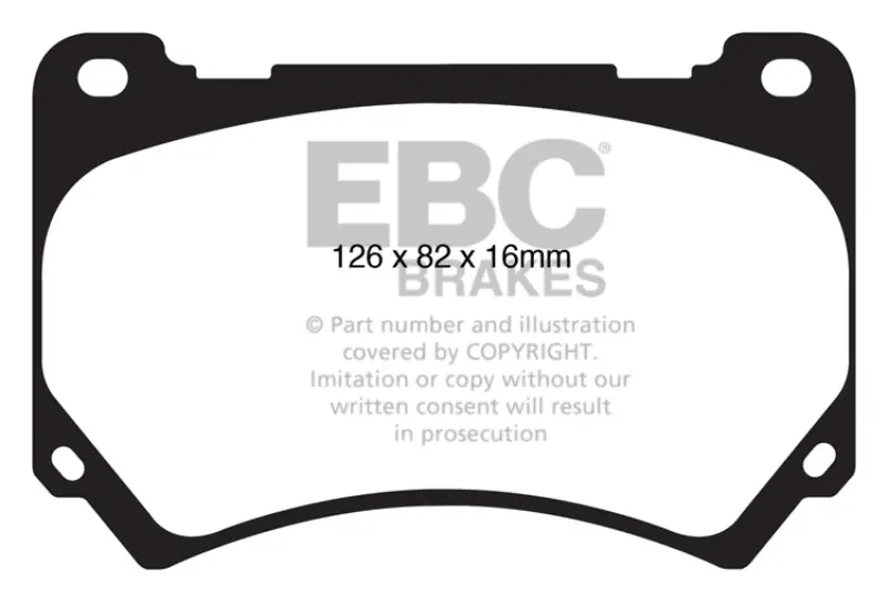 EBC 11+ Hyundai Equus 4.6 Ultimax2 Front Brake Pads (EBCUD1396)