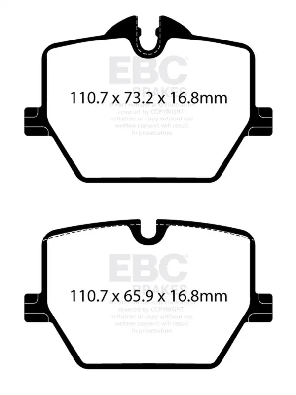 EBC 2019+ BMW Z4 G29 2.0T Ultimax Rear Brake Pads (EBCUD2220)