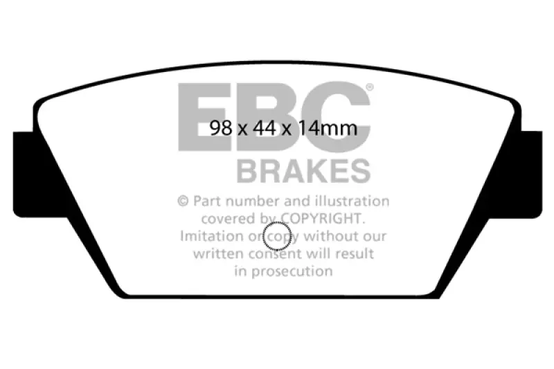 EBC 93-94 Eagle Talon 1.8 Ultimax2 Rear Brake Pads (EBCUD329)