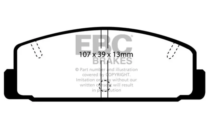 EBC 03-04 Mazda Protege 2.0 Turbo (Mazdaspeed) Ultimax2 Rear Brake Pads (EBCUD332)