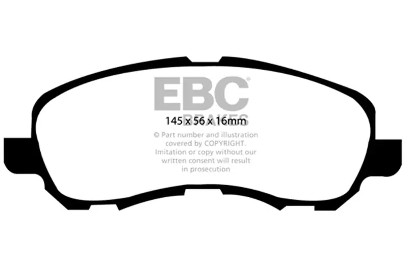 EBC 11-14 Chrysler 200 2.4 Ultimax2 Front Brake Pads (EBCUD866)