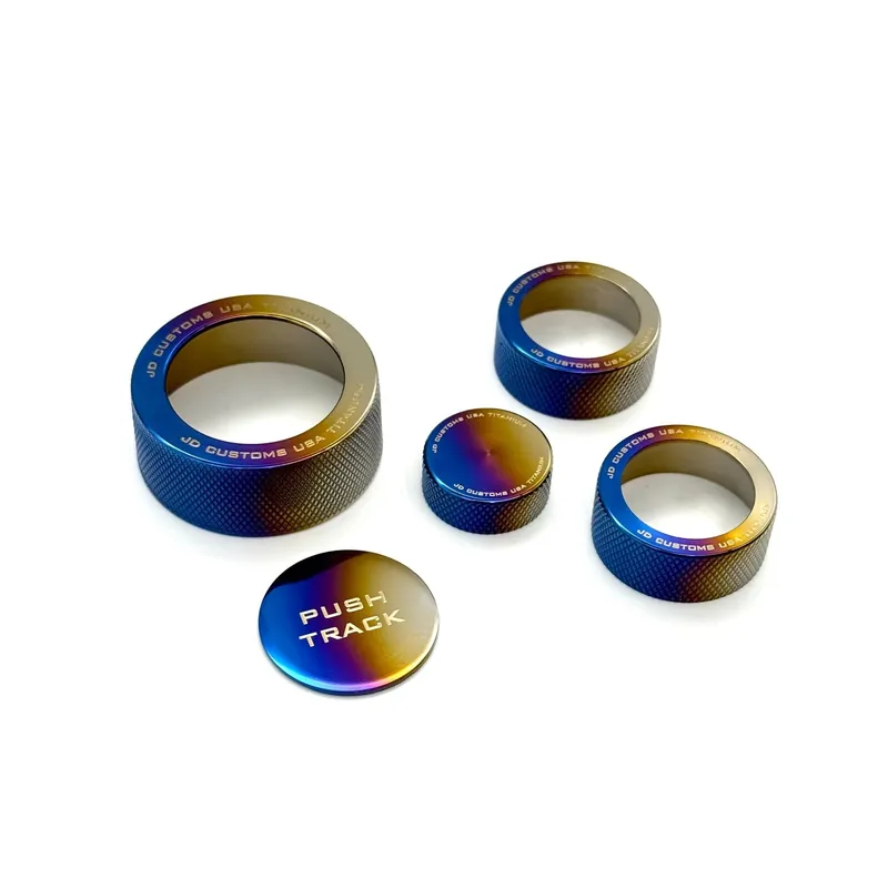 JDC Titanium Control Knob Rings | 2023+ GR Corolla