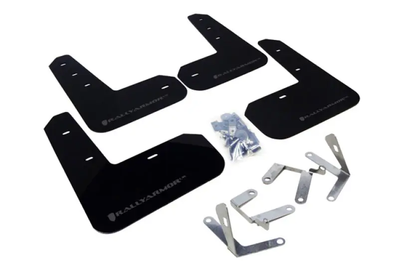 Rally Armor 13-17 Subaru BRZ/Toyota FR-S Black UR Mud Flap w/Grey Logo (RALMF23-UR-BLK/GRY)