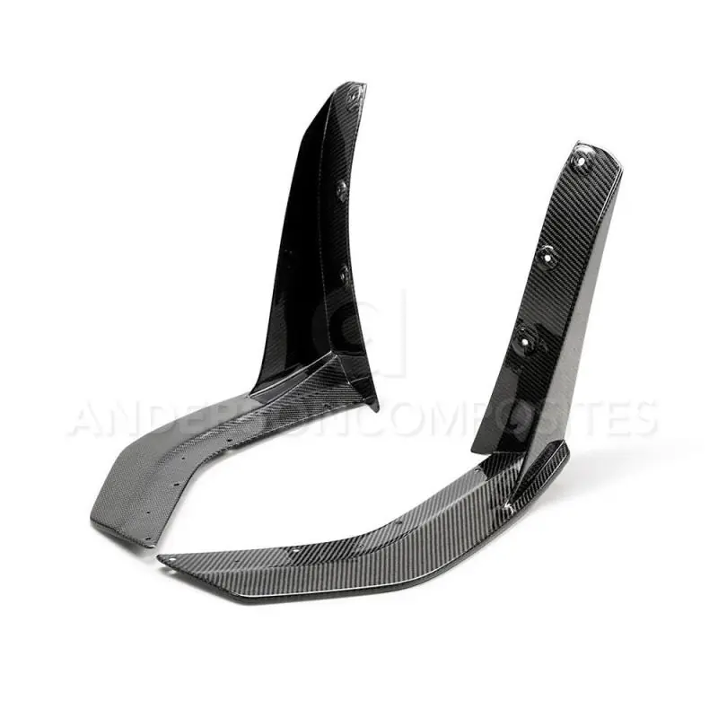 Anderson Composites 2020 Ford Mustang/Shelby GT500 Carbon Fiber Front Splitter Wickers (ANDAC-FBC20FDMU500)