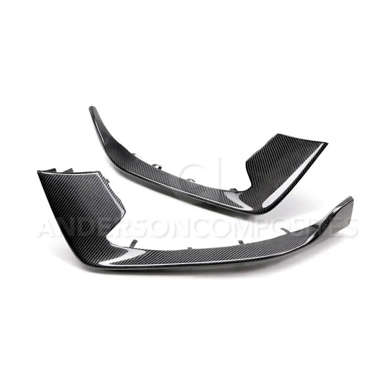 Anderson Composites 15-20 Ford Mustang Shelby GT350 Carbon Fiber Bumper Inserts (ANDAC-FBI15MU350)