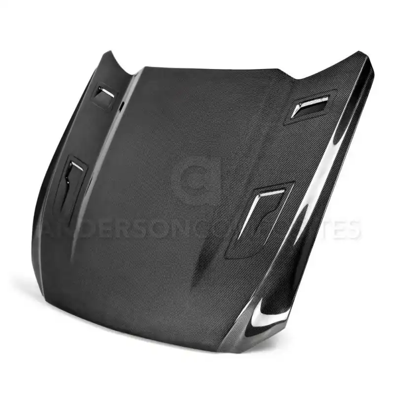 Anderson Composites 15-17 Ford Mustang (Excl. GT350/GT350R) Type-G Double Sided Hood (ANDAC-HD15FDMU-AT-DS)