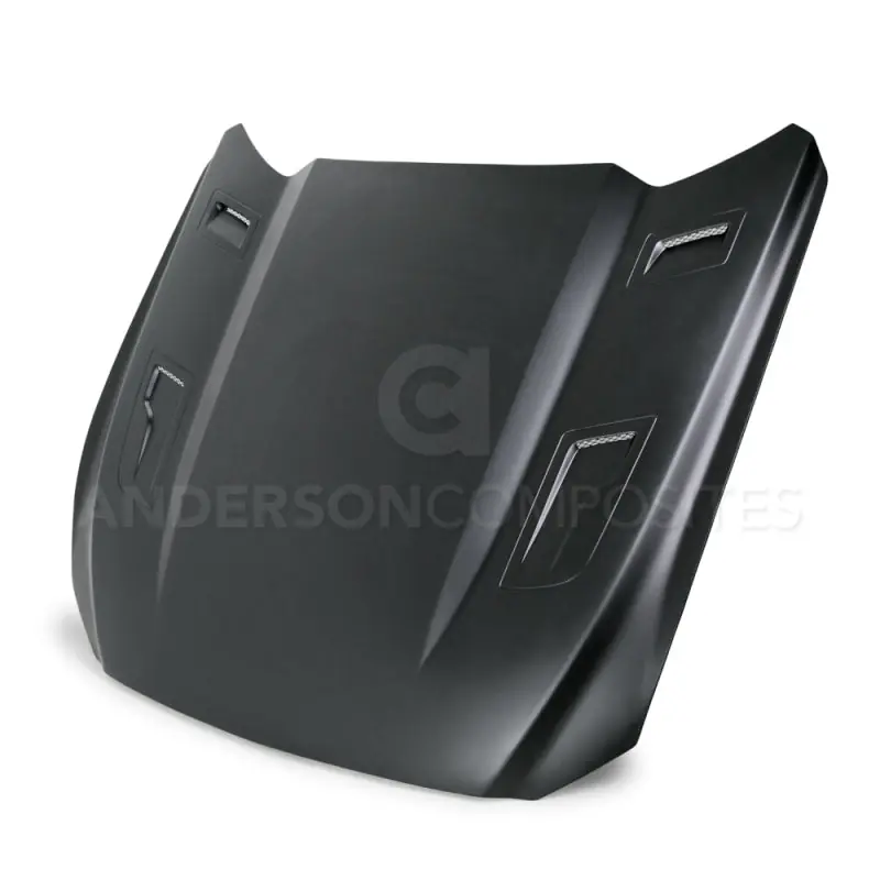 Anderson Composites 15-17 Ford Mustang (Excl. GT350/GT350R) Type-GTH Style Hood Fiberglass (ANDAC-HD15FDMU-AT-GF)